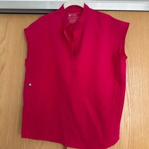 Figs Ultra Rose Rafaela Oversized Scrub Top